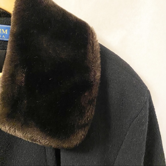 VINTAGE - LONG DOUBLE BREASTED WOOL COAT - Picture 5 of 8